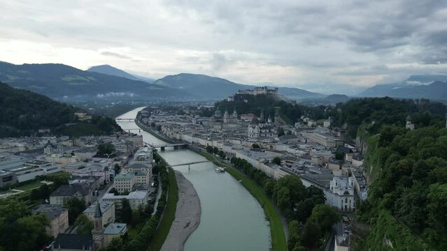 Push Back Salzburg Old town, Fortress, Austria