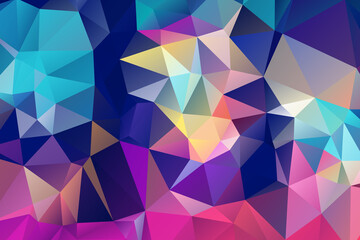 Fototapeta premium Geometric Abstract Background Low Poly Design
