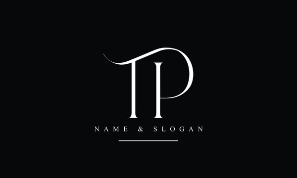 TP, PT, T, P abstract letters logo monogram