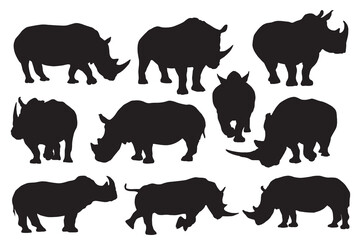rhino silhouettes