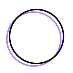 colorful circle frame