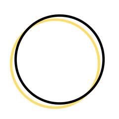 colorful circle frame