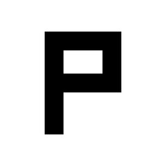 black alphabet letter font
