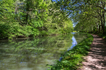 canal du midi, france.