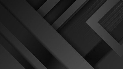 Obraz premium Abstract black background. Vector abstract graphic design banner pattern background template.