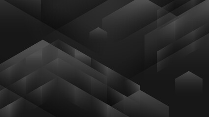 Abstract black background. Vector abstract graphic design banner pattern background template.