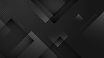 Abstract black background. Vector abstract graphic design banner pattern background template.