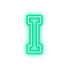 neon roman numeral
