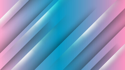 Obraz premium Abstract blue and pink background. Vector abstract graphic design banner pattern background template.