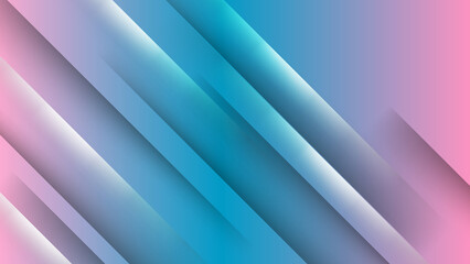 Obraz premium Abstract blue and pink background. Vector abstract graphic design banner pattern background template.