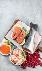 Dishes From Fish Background Very Cool