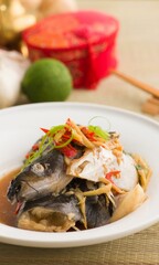 Dishes From Fish Background Very Cool