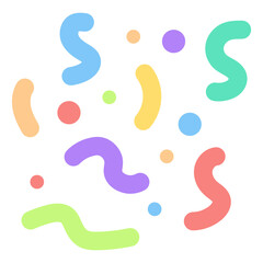 colorful confetti element