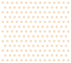 Seamless pattern with pink flowers on white background, flat design, cute round flower plant nature collection, summer flowers, decoration elements, isolated flowers, vector illustration