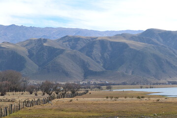 Fototapeta na wymiar Paisaje El Mollar - Tafi Del Valle - Tucuman - Argentina (Cerro El Pelado)