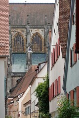 Ulm - Blick auf das Münster durch die Brautgasse