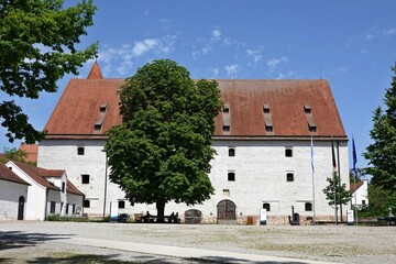 Fototapeta na wymiar Ingolstadt - Neues Schloß - Innenhof