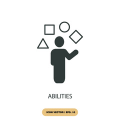 abilities icons  symbol vector elements for infographic web