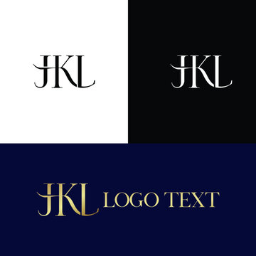JKL luxury business  logo or KJL icon, letter, and monogram logo design free vector file 
