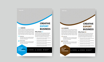 Obraz premium Brochure design, cover modern layout, annual report, poster, flyer in A4 