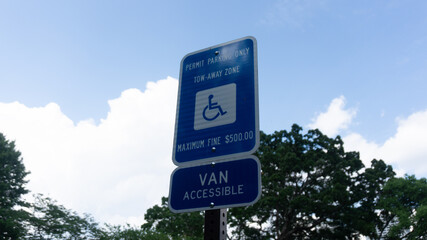 handicapped permit parking
