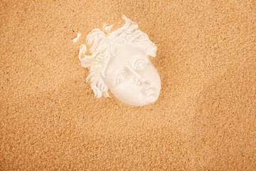 image of sculpture sand background 