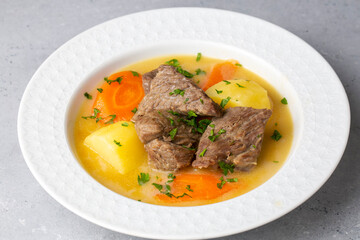 Turkish Kuzu Haslama / Lamb Stew with Potatoes and Carrot