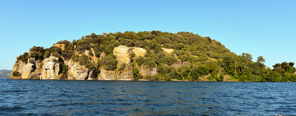martana island  lake bolsena viterbo italy