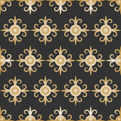 luxury gold ornamental seamless pattern