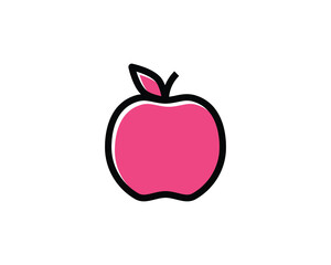 Apple Icon in trendy flat style isolated on grey background. Apple Icon page symbol for your web site design Apple Icon logo, app, UI. Apple Icon Vector illustration, EPS10.