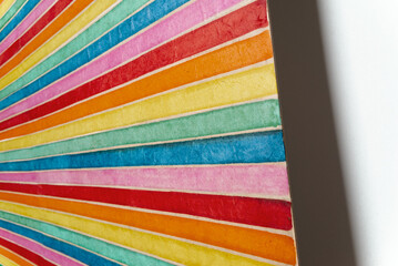 colored striped paper
