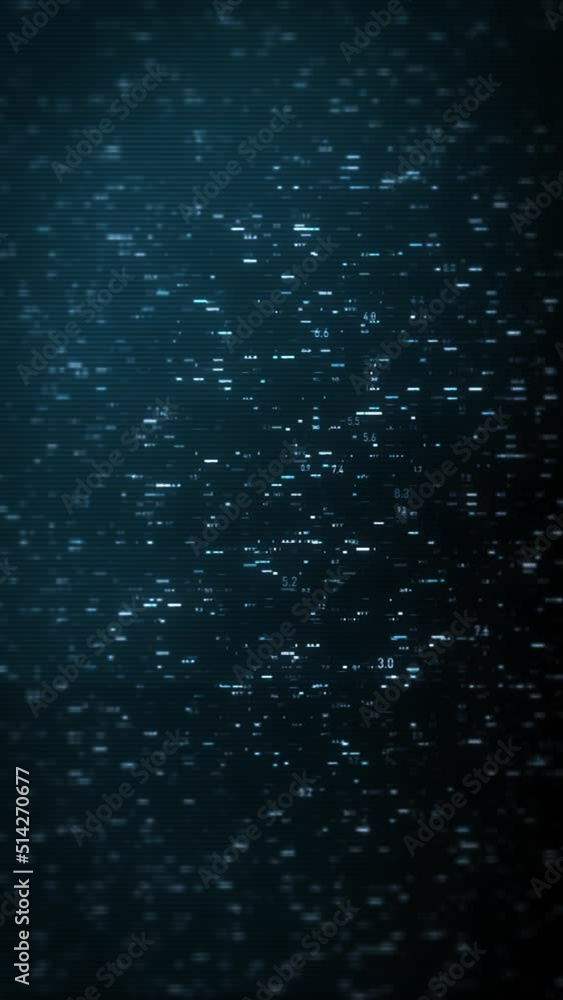Poster big data digital business hitech background/ 4k animation of an abstract wallpaper big data business
