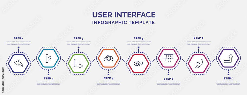 Poster infographic template with icons and 8 options or steps. infographic for user interface concept. incl