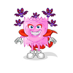 condom Dracula illustration. character vector