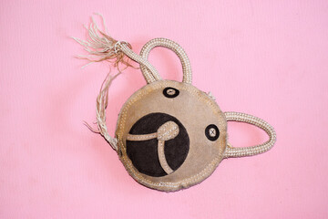 and old toy on sweet pink background © Daria