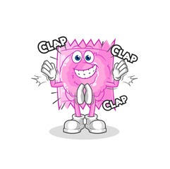 condom applause illustration. character vector