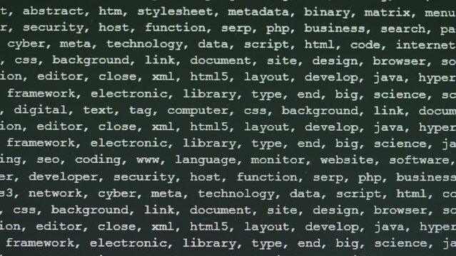 Keywords metadata for web search engine optimization (SEO)