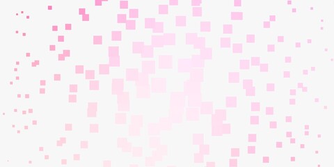 Light Pink, Yellow vector backdrop with rectangles.