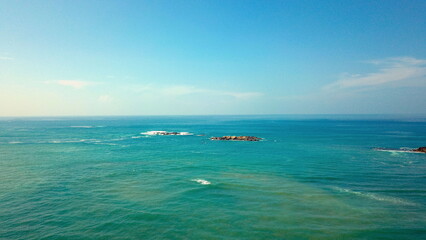 Snorkelling just off the coast of Sri Lanka on a small rocky island. Close to Galle in a small touristic known as Unawatuna a popular holiday destination for many