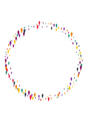 Autumn Foliage Vector White Background. Red Confetti Maple Pattern. Bio Leaf Backdrop. Bright Foliage Card.