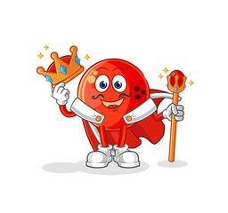 Obraz premium bowling ball king vector. cartoon character