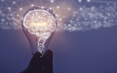 creative idea.Concept of idea and innovation	