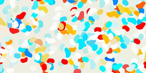 Light blue, red vector background with random forms.