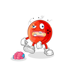 bowling ball zombie character.mascot vector