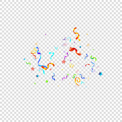 ribbon serpentine tinsel red spiral color curly