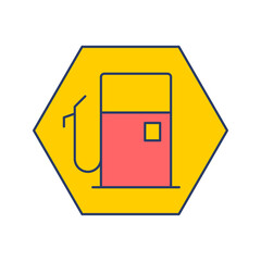 Petroleum fuel station benzine icon