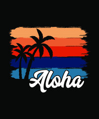 Fototapeta na wymiar Beach logo tshirt design beach vibes