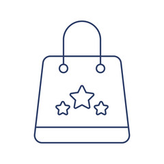 Modern creative shopping bag star icon