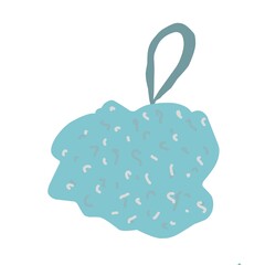 Blue washcloth illustration