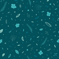 Vector summer or spring exotic seamless pattern